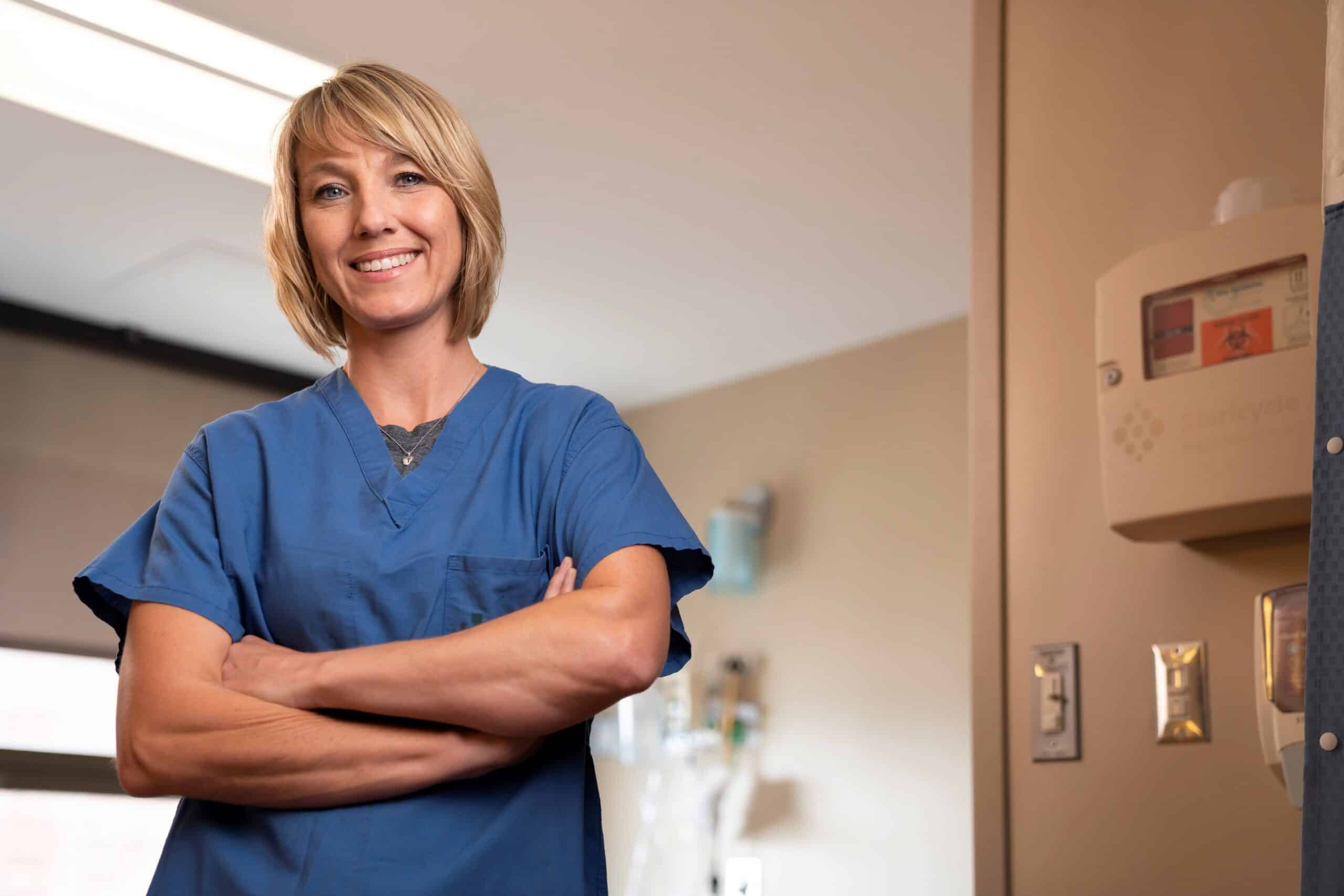 Happy female nurse